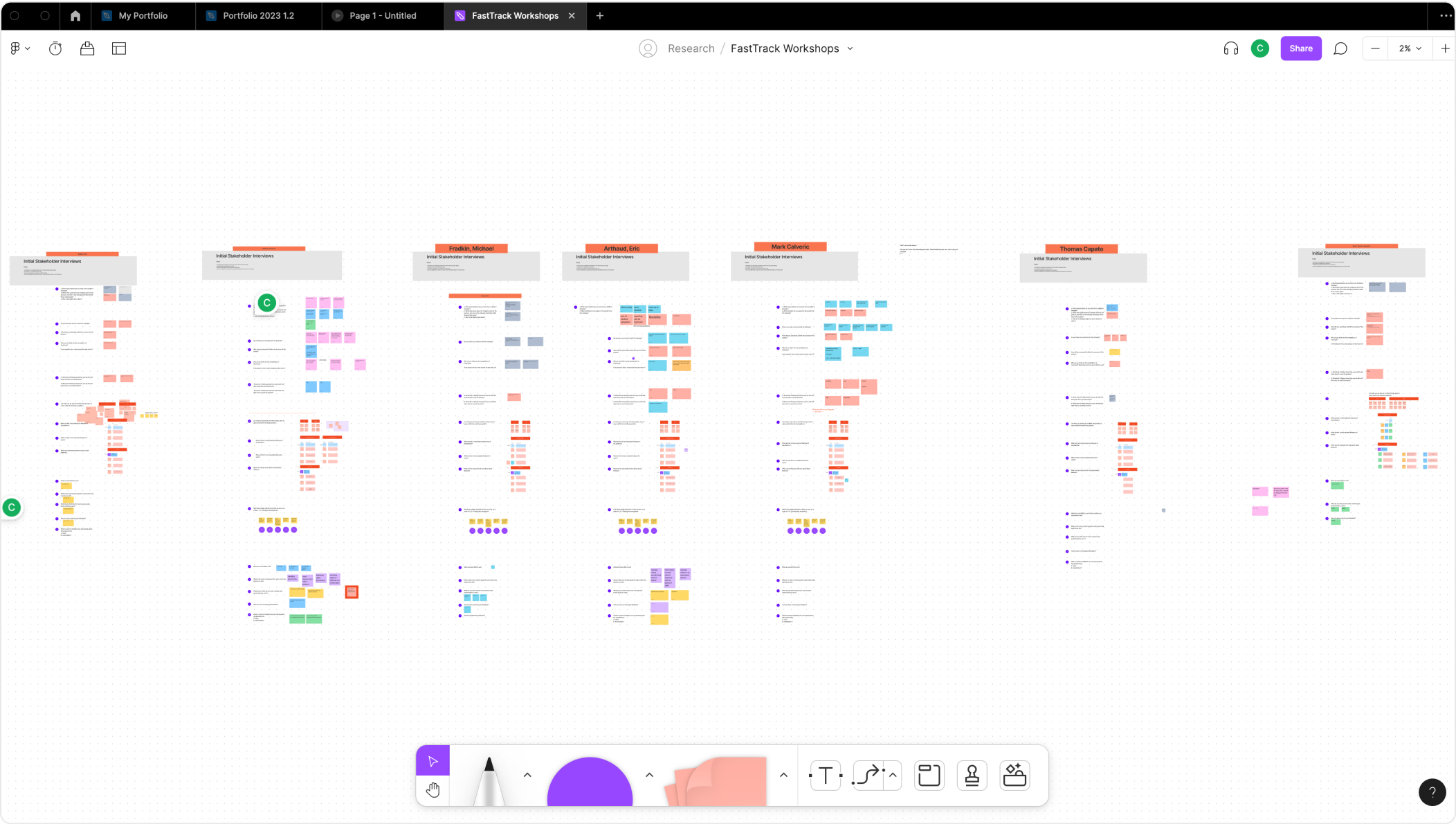 Overview of some of the workshops done.